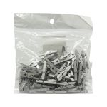 Прищепки цветные 2,5см (серебро), 50 шт