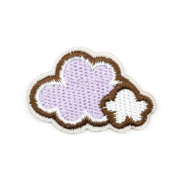 Термоаппликация Облака, розовое/белое 2,5х3,8см, Hobby&Pro