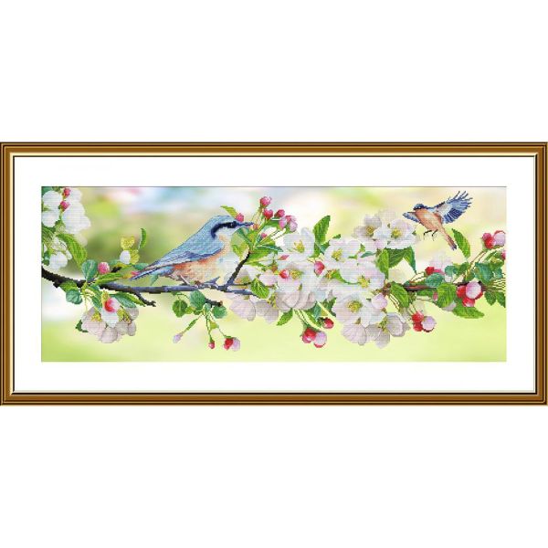 Набор для вышивания нитками Нова Слобода, Я жду тебя 28х74 см