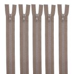 Молния трактор Arta Т6 (6 мм) 2 зам., разъем., 70 см, цв. 072 бежевый, уп.5 шт