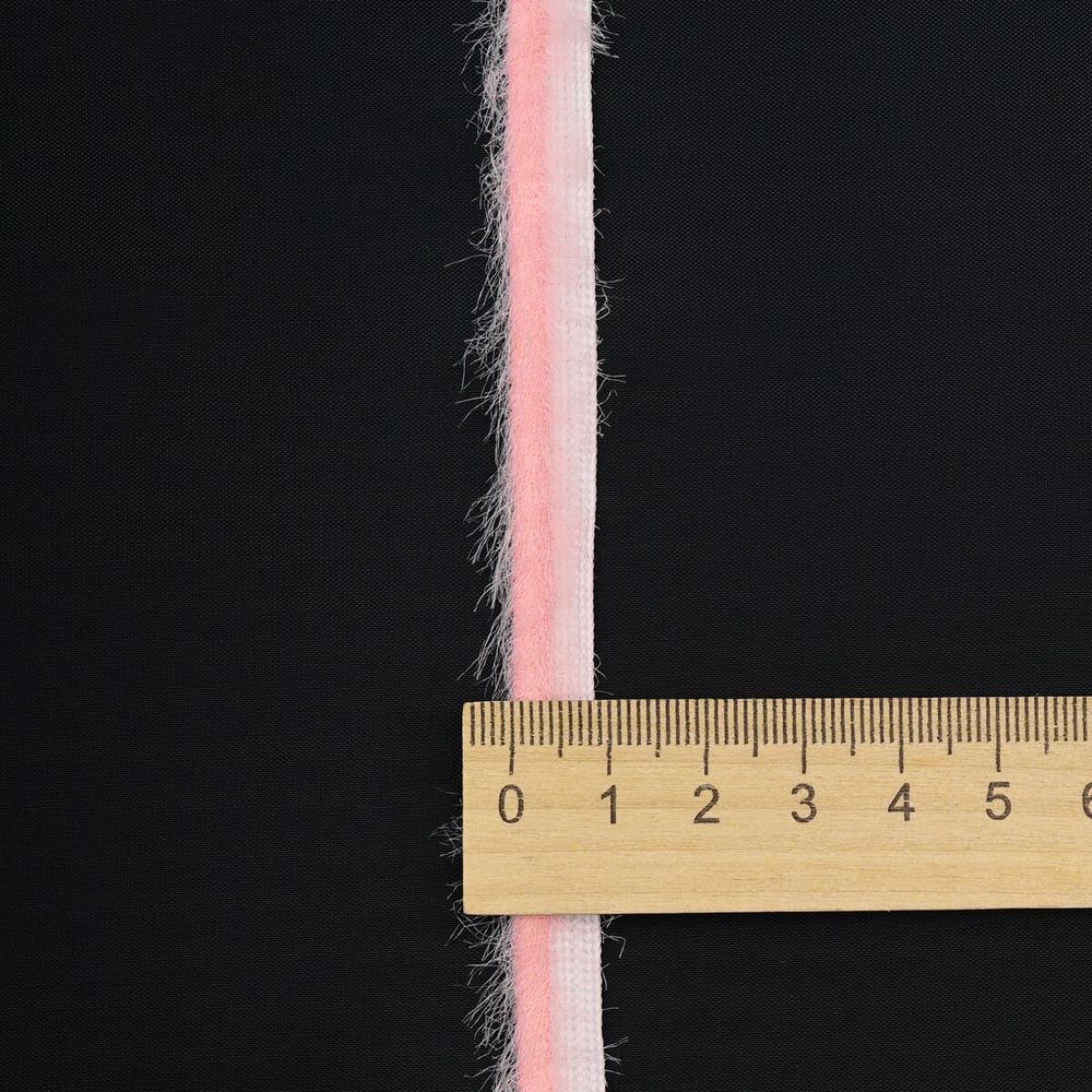 Кант декоративный Синель 10 мм / 45 метров, розовый, 3AR3045