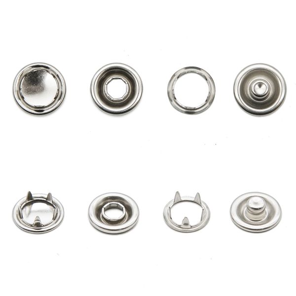 Кнопка рубашечная (джерси) закрытая ⌀10.5 мм, 144 шт, МЕТАЛЛ, никель, NEW STAR