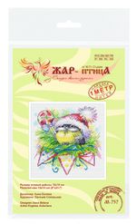 Набор для вышивания нитками МП Студия (Жар-птица), Зимняя синичка, 15х14 см