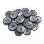 Пуговицы 4 прокола 40L (25мм), (Black (черный)), 24 шт