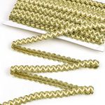 Тесьма отделочная 13 мм, 13-14061 цв.золото уп.13.71м