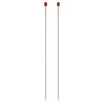 Спицы прямые металл ⌀2.5 мм, 35 см, 2 шт, никель, Visantia VTS-2