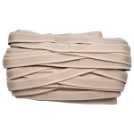 Резинка бельевая (бретелечная) блестящая 18.0 мм / 25 метров, серо-бежевый