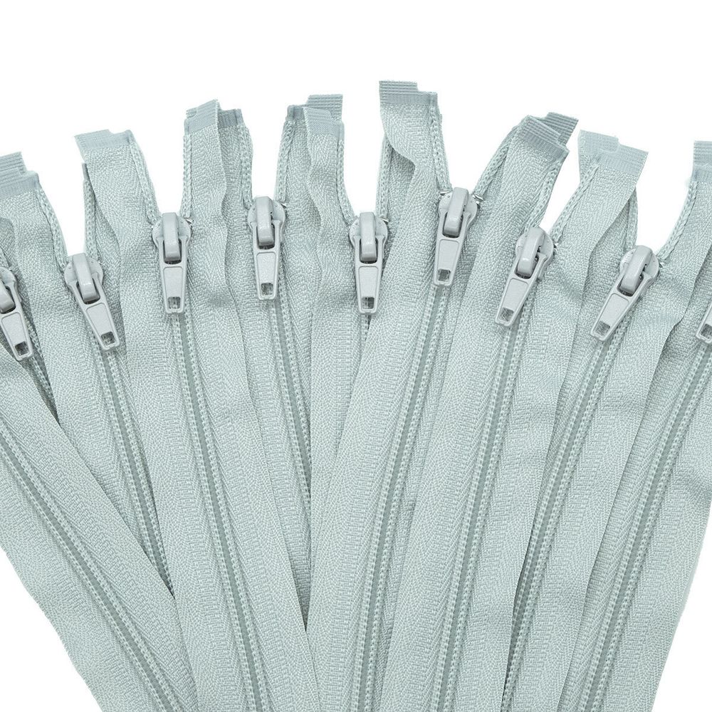 Молния спираль (витая) Т5 (5 мм) 1 зам., разъем., 70 см, 154, 310 бледно-серый, 10 шт