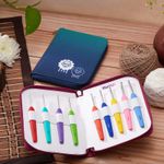 Набор крючков для вязания Knit Pro Waves алюминий/пластик, 9 видов крючков в наборе, 30930