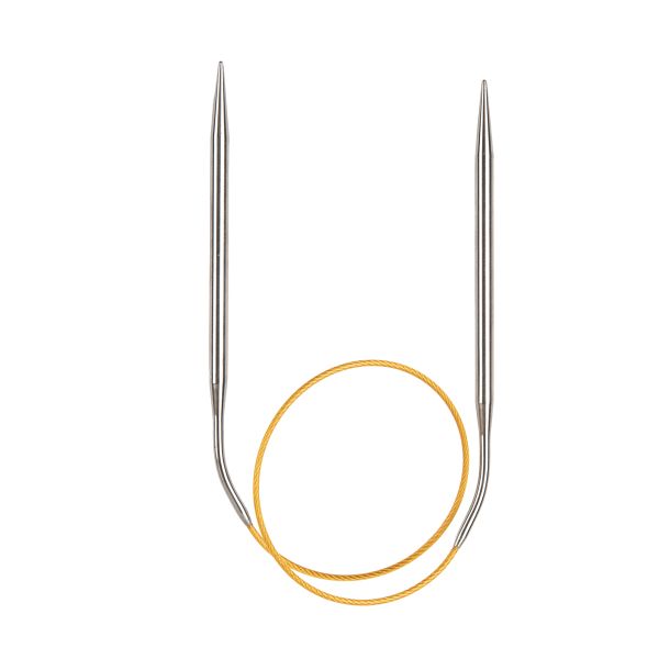 Спицы круговые ⌀4.0 мм, 40 см, с металлическим тросиком, Alpina SIL-40