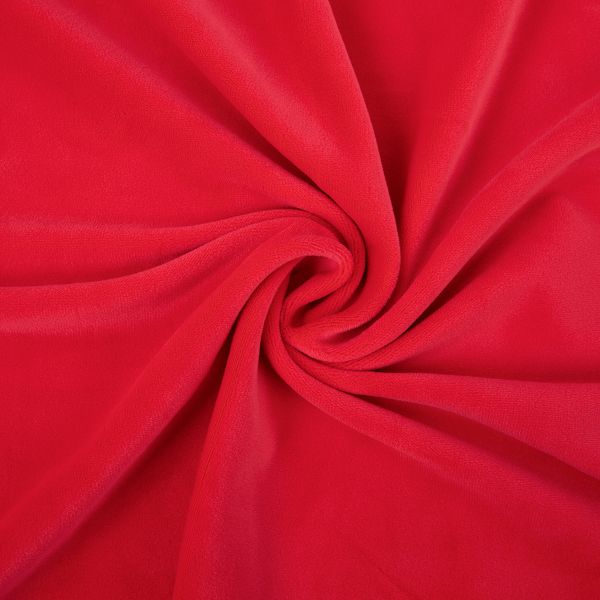 Микровелюр 312±5 г/м², 150х160±2 см, №021 красный, Gamma MCVN