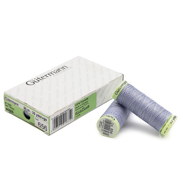 Нитки отделочные Gutermann Top Stitch, 30м, 656 пыльно-лиловый, 5 катушек