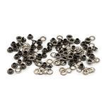 Люверсы металл ⌀_4.87 мм (внутр.), h5.66 мм (внутр.), №3, сталь, New Star, чер.никель, уп≈5000 шт