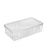 Органайзер для хранения ниток ОМ-042/1 пластик 23.5х13.5х6.5 см, голубой/прозрачный, Gamma ОМ-042/1