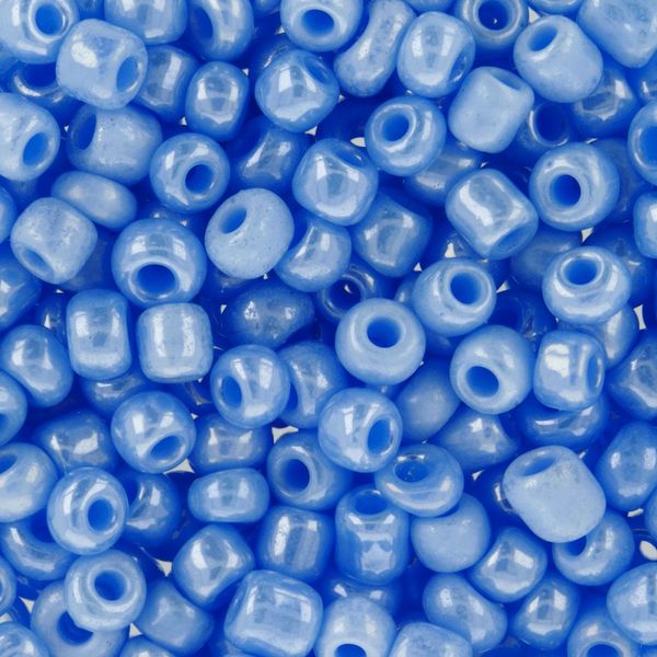 Бисер Zlatka 11/0 (2.1 мм), 100 г (10х10 г), №0123B синий, GR