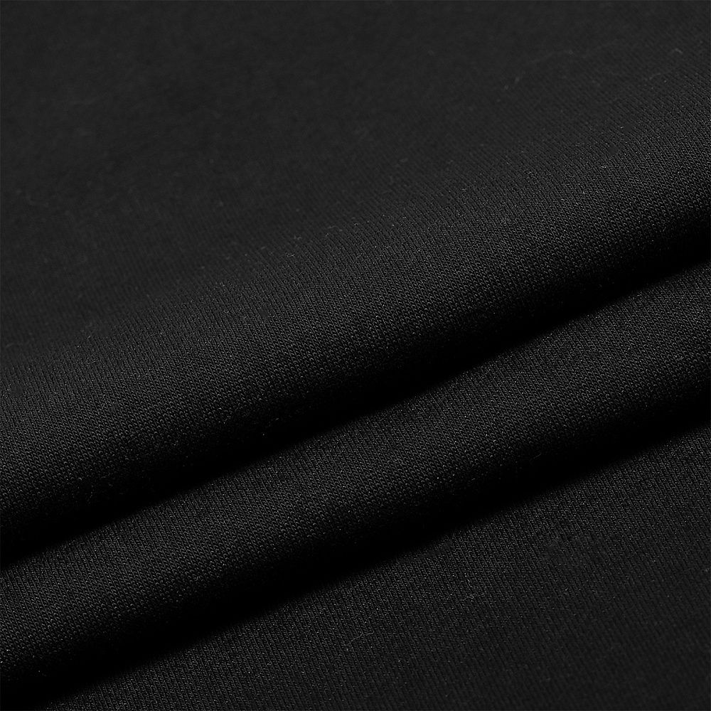 Футер 2-нитка петля поликоттон стрейч 220 г/м², 160 см / 3 метра, ФУТ2Х.TBY.ХЛ-ПЭ.ЧЕР.3, цв.черный