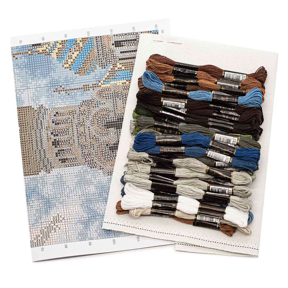 Набор для вышивания нитками Hobby&Pro, Храм Спаса на Крови, 29х37 см