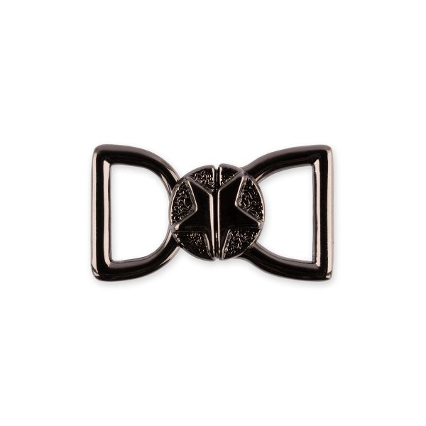 Застежки для купальника (бикини) металл 24х13 мм, 10 шт, №06 черн.никель, Blitz BBT036