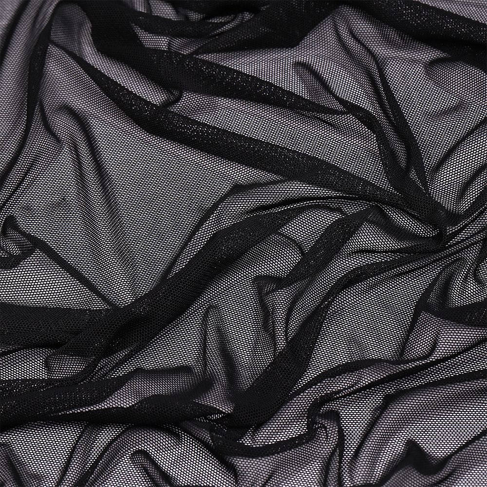 Сетка бельевая эластичная 90 г/м², шир.150 см / 50 метров, цв.черный /SZ030204.170/