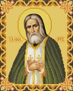 Алмазная (кристальная) мозаика Фрея, Икона святого преподобного Серафима Саровского, 27х22 см