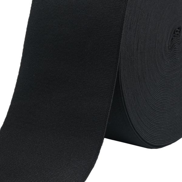 Резинка башмачная широкая 100.0 мм / 25 метров, черный