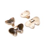 Крючки пришивные декоративные 25х25 мм, gold (золото черненое), 2 шт