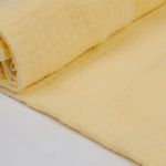 Муслин 125 г/м², 130 см / 2 метра, TBY.Mus.24723.36.2, цв.36 желтый