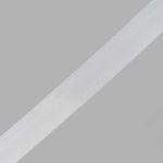 Лента атласная 2-сторонняя 25.0 мм / 22.86±1 метров, C1188 серебристый, 6102-0013, Globus