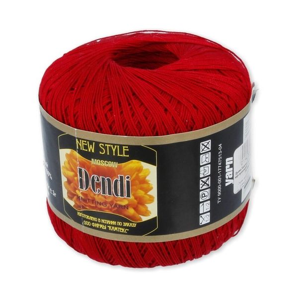 Пряжа Камтекс Денди / уп.10 мот. по 50 г, 330 м, цв.046 красный