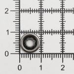 Часть кнопки рубашечной ⌀9 мм (B-часть), черн. никель мет, B, 100 шт, BIG