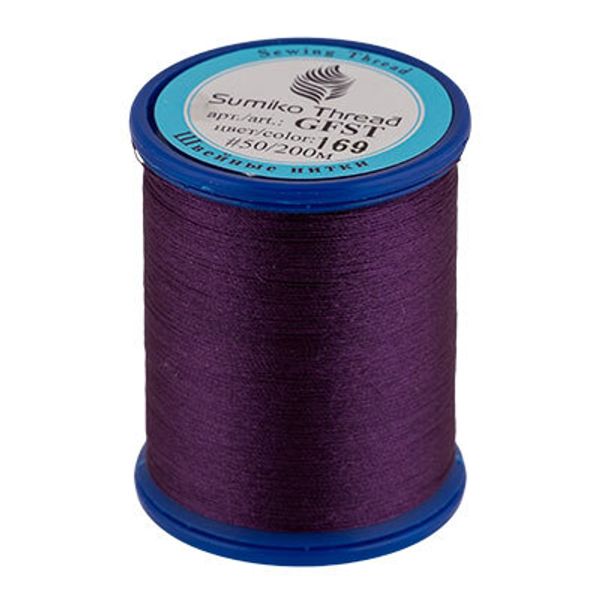 Нитки вышивальные SumikoThread 200 м, (219 ярд), 169 т.фиолетовый