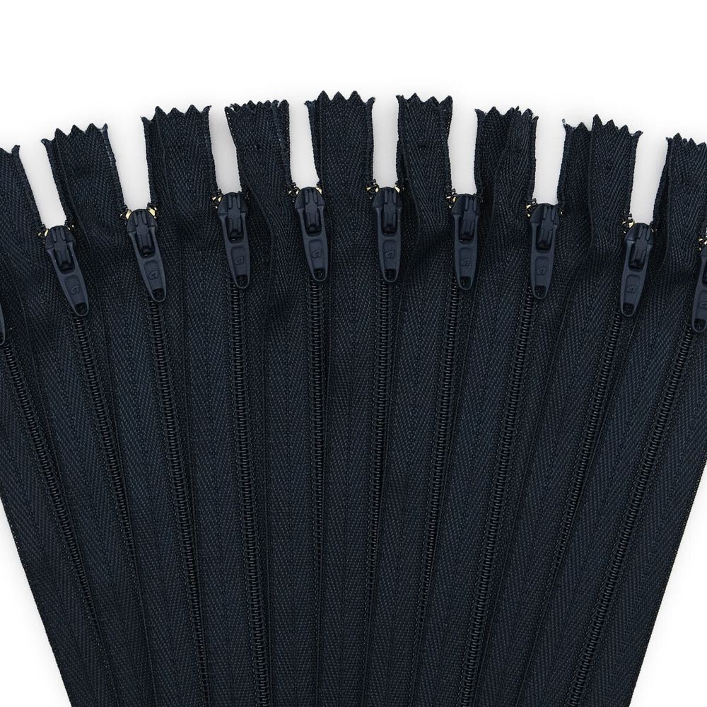 Молния спираль (витая) брючная Arta Т4 (4 мм) 1 зам., н/раз., 20 см, цв. 196 т.синий, уп.10 шт