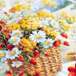 Набор для вышивания нитками Чудесная игла, Медовый аромат 32х40 см