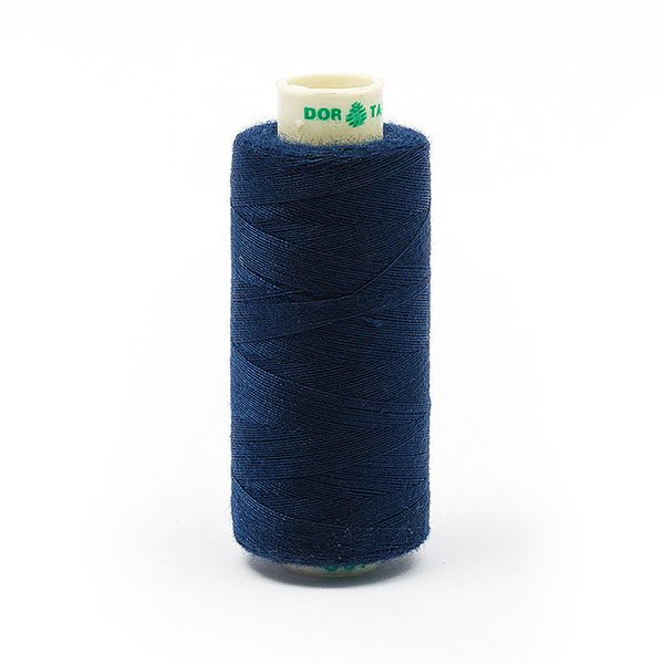 Нитки швейные бытовые Dor Tak 40/2, 366 м / 10 кат., 607 синий