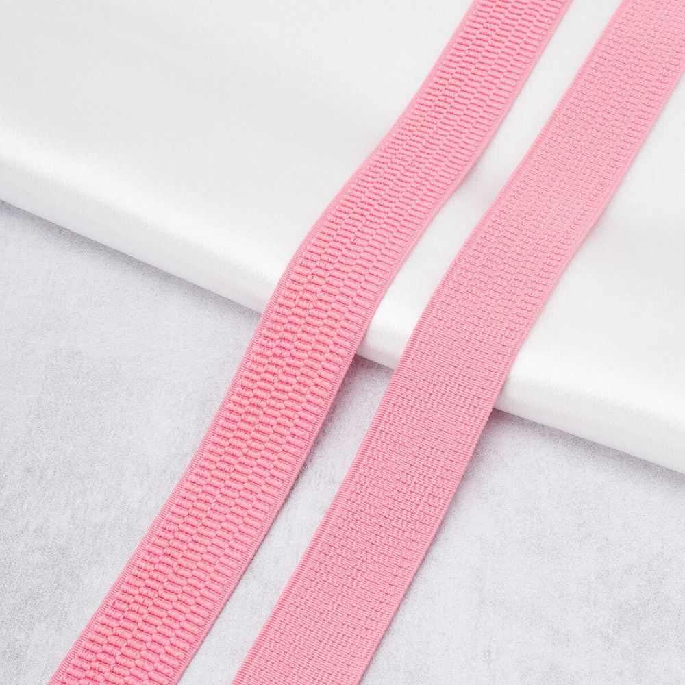 Резинка для подтяжек (помочная) 27.0 мм / 20 метров, 1838Л, 61% п/э, 39% латекс, розовый, 7С672Л-Г50