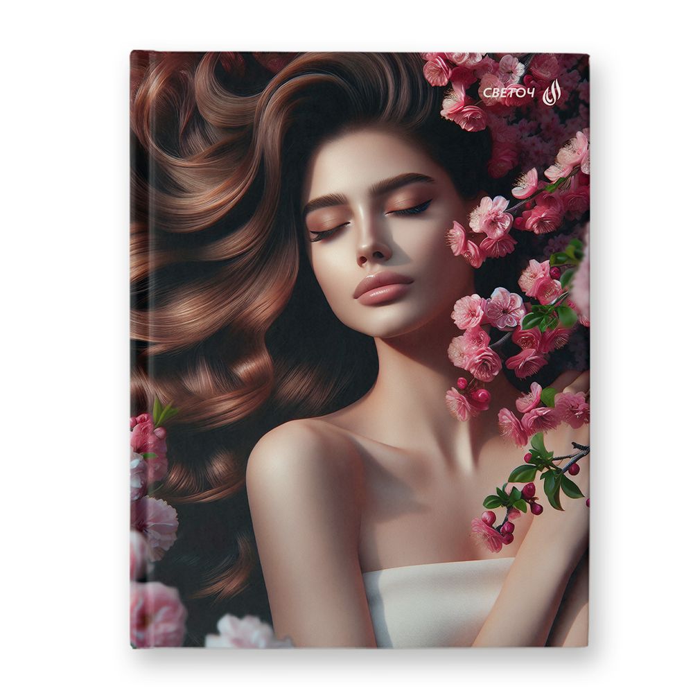 Бизнес-блокнот, глянцевая ламинация, ББ249 A5 80 л. 4 шт клетка, Я идеальная! 01680, Светоч