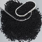 Бусины пластик ⌀6 мм, 500 г, круглые, 619 черный, 1AL121-1 , Astra&Craft