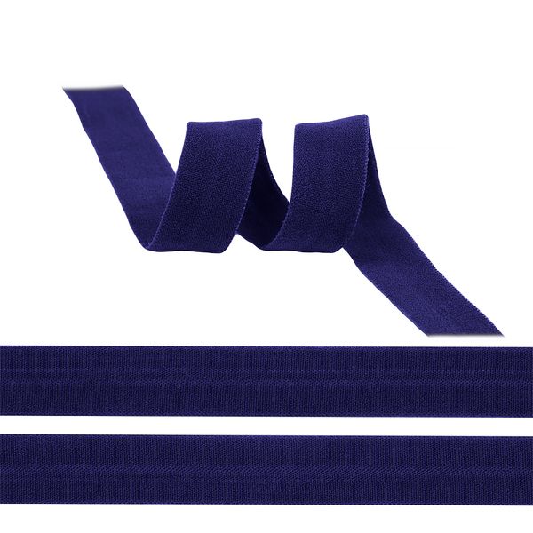 Резинка бельевая (окантовочная) матовая 15.0 мм / 50 метров, ROM.15915S, S915 т.фиолетовый