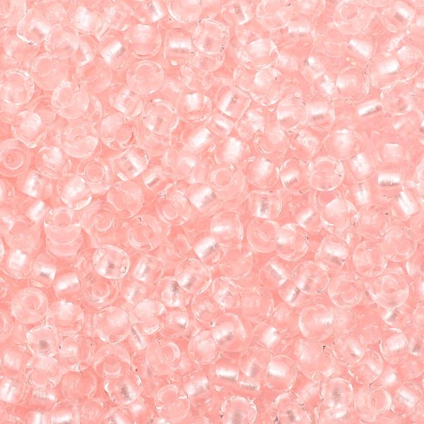 Бисер Preciosa прозрачный с перламутр. цвет. центром 10/0 (2.3 мм), круг.отв., 50г, (38298)