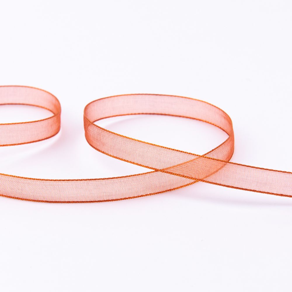 Лента капроновая (органза) _6.0 мм / 45.7 метров, 042 т. терракот, Blitz OR-6