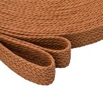 Стропа (ременная лента) 45 мм / 45.72 метра, [75.59 г/пог.м], плетеная вощёная, ZH109 оранжево-коричневый, 3Al299