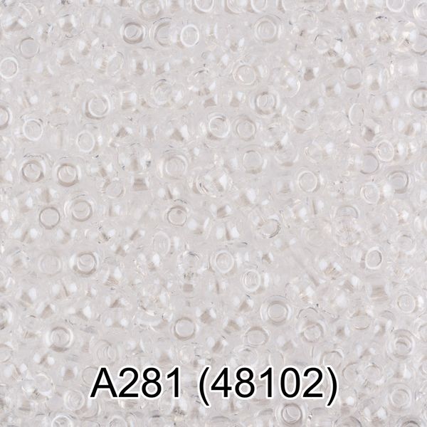 Бисер Gamma 10/0 (2.3 мм), 50 г, A281 прозрачный, 48102, круглый 1