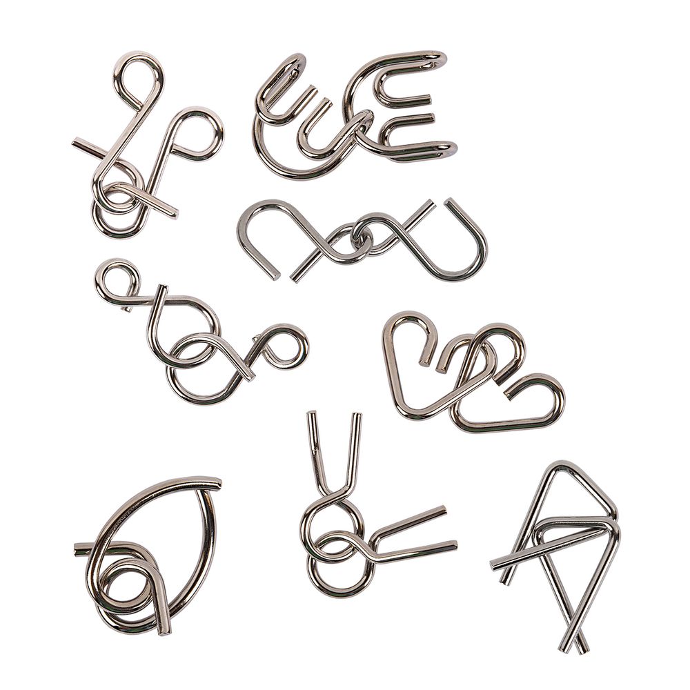 Набор металлических головоломок, 1 шт, Альфа 16 элемент, Delfbrick DLM-51