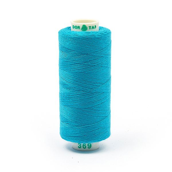 Нитки швейные бытовые Dor Tak 40/2, 366 м / 10 кат., 369 бирюзовый