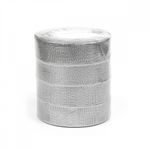 Лента металлизированная 25.0 мм / 22.85±1 метра, цв. серебро, Magic4Hobby, упак. 4 шт