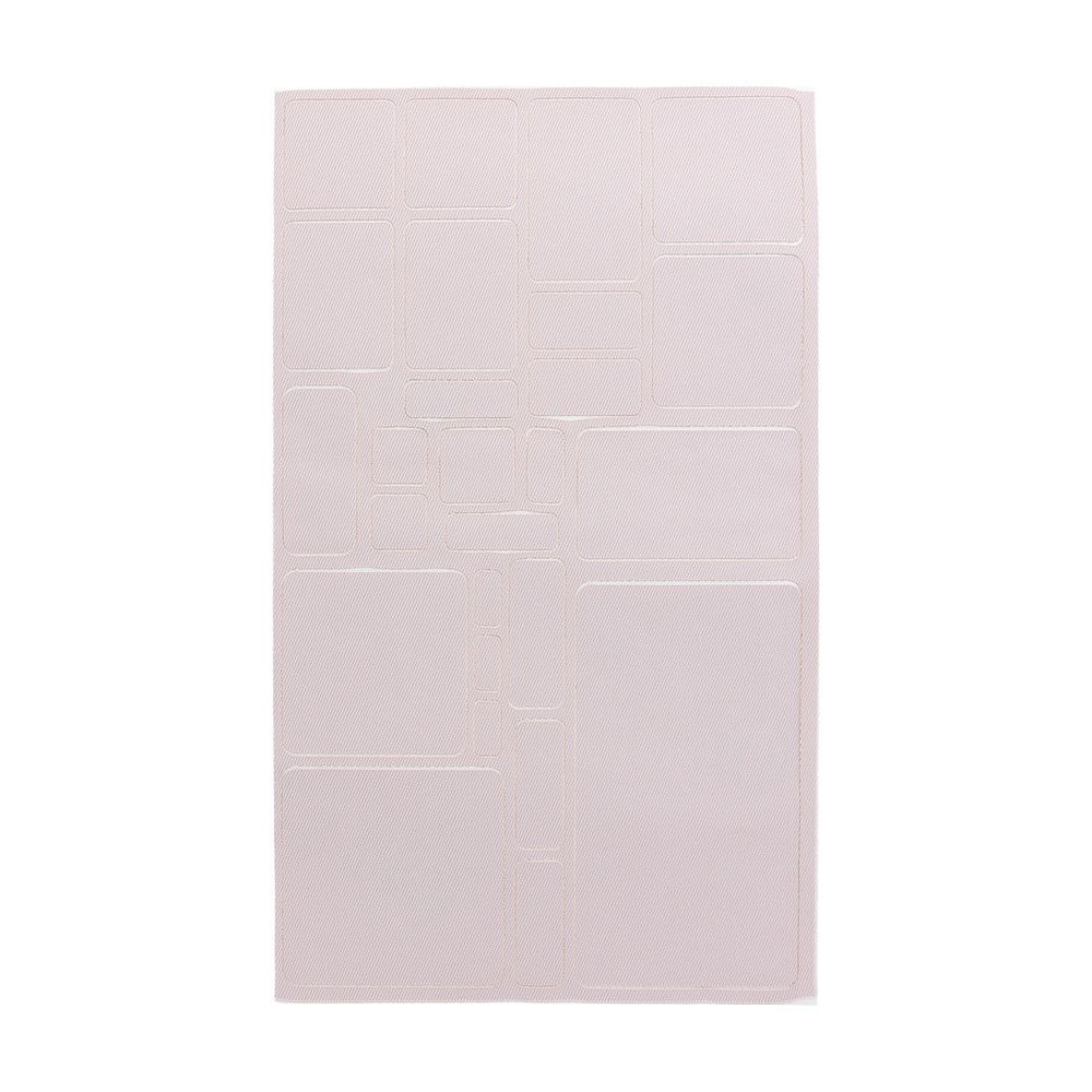 Набор заплаток самоклеящихся, квадрат/прямоугольник, ткань, 145x245мм (светло-бежевый), AC03