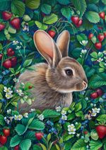 Пазл 1000 элементов, Зайка в землянике, PZL-1000/33, Фрея