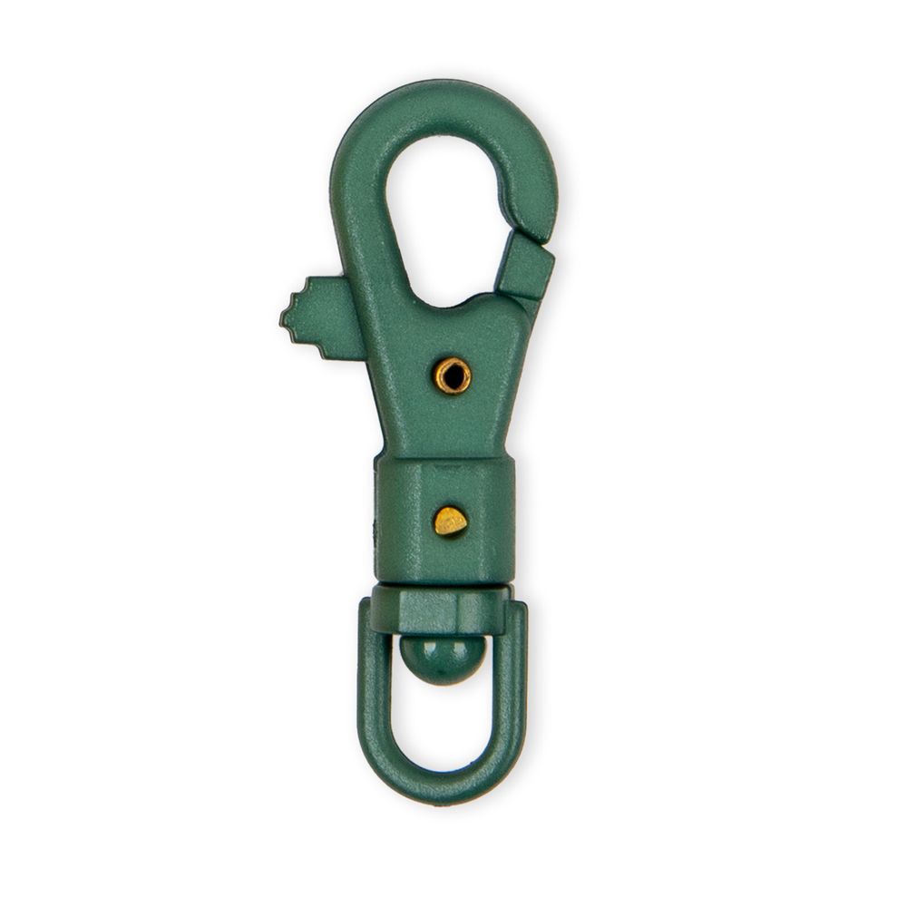 Карабин пластик 14 мм, 10 шт, №08 зеленый, Gamma GHB004