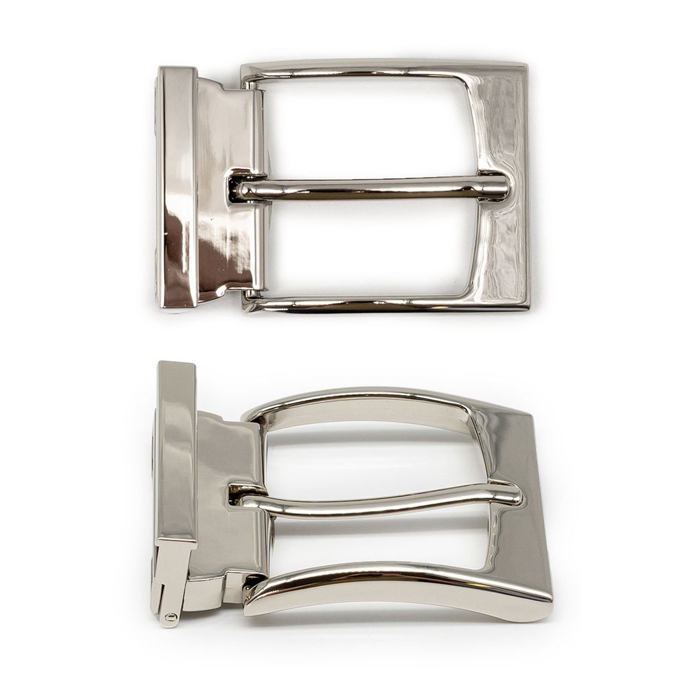 Пряжка 33 мм никель мет. с держателем, 2 шт
