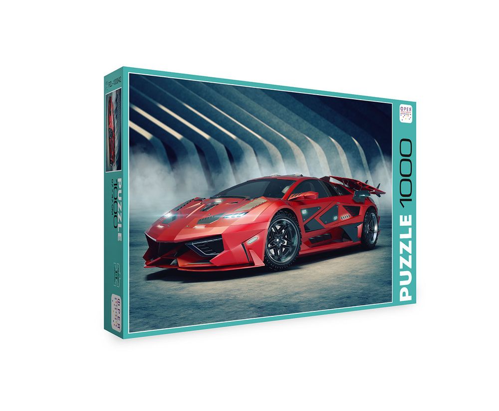 Пазл 1000 элементов, Красный спорткар, PZL-1000/42, Фрея